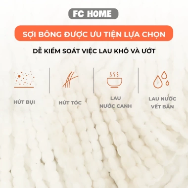 Bộ Thùng Lau Nhà BUNA Thép Không Gỉ 43x25x24cm và Bông Lau Tiện Lợi - Giá Ưu Đãi