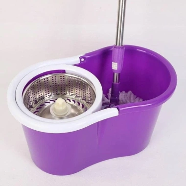 Bộ thùng lau nhà thông minh xoay 360 độ lồng inox cao cấp, giá chỉ 139.000đ