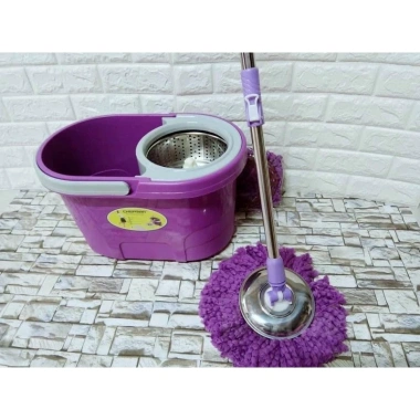 Bộ thùng lau nhà thông minh xoay 360 độ lồng inox cao cấp, giá chỉ 139.000đ