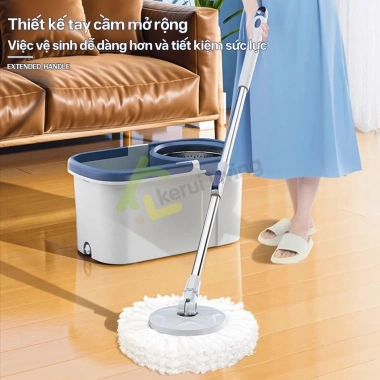 Bộ thùng lau nhà thông minh YUYU, chổi tự vắt xoay 360°, thùng nhựa nhẹ gọn, chỉ 217.357₫