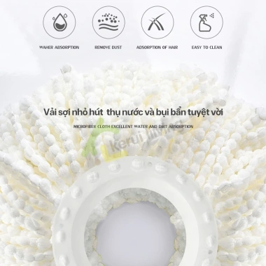 Bộ thùng lau nhà thông minh YUYU, chổi tự vắt xoay 360°, thùng nhựa nhẹ gọn, chỉ 217.357₫