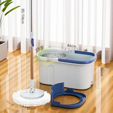 Bộ thùng lau nhà thông minh YUYU, chổi tự vắt xoay 360°, thùng nhựa nhẹ gọn, chỉ 217.357₫