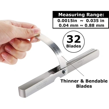 Bộ thước đo khe hở TAYO 32 lá inox 0.35‑0.8mm - Độ chính xác cao, giá chỉ 48.500₫