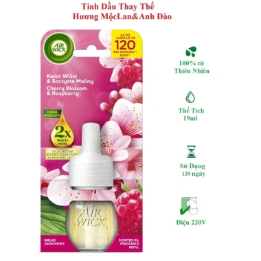 Bộ Tinh Dầu Cắm Điện 220V Thay Thế Air Wick Hương Châu Âu Thơm Phòng Giá 79.000đ