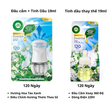 Bộ Tinh Dầu Cắm Điện Air Wick Châu Âu 220V - Hương Thơm Lâu, Giá Ưu Đãi 185.000 4