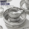 Bộ Tô Chén Dĩa Vân Đá Cẩm Thạch Trắng Viền Bạch Kim Sang Trọng - Giá Ưu Đãi 426.000₫ - Bany Decor Bảo Hành Vận 9