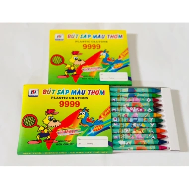 Bộ Tô Màu Bé 24+12+12+18+24+36 Màu - Bút Hữu Cơ, Sáp Thơm, Lọ Chì - 19.000 VND