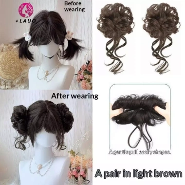 Bộ tóc giả búi rối Springevenstar - Tạo sóng xoăn, updo giá chỉ 53.568đ