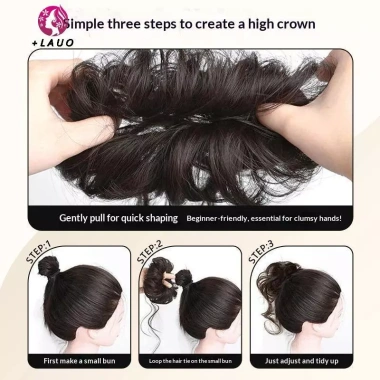 Bộ tóc giả búi rối Springevenstar - Tạo sóng xoăn, updo giá chỉ 53.568đ