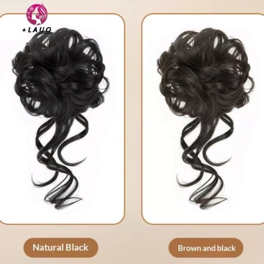 Bộ tóc giả búi rối Springevenstar - Tạo sóng xoăn, updo giá chỉ 53.568đ