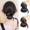 Bộ tóc giả lộn xộn đầu bóng lông gà buộc thấp Scrunchie Hair Band hàng ngày giá 82.080 5