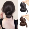 Bộ tóc giả lộn xộn đầu bóng lông gà buộc thấp Scrunchie Hair Band hàng ngày giá 82.080 6