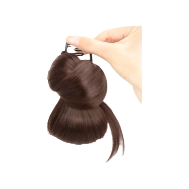 Bộ tóc giả lộn xộn đầu bóng lông gà buộc thấp Scrunchie Hair Band hàng ngày giá 82.080 10
