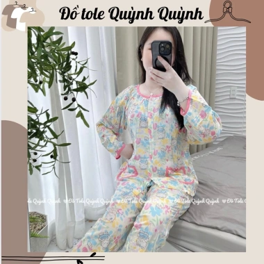 Bộ Tole Cổ Tròn Phối Viền 2 Túi VNXK F21 tdqd - Giá chỉ 199.000 tại Quỳnh Quỳnh Shop