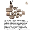 Bộ Trà Cụ Gốm Mộc Sa Thô Hoàng Đan Tea 14 Món Ấm Chén Khải Tống Trà Quân Tử Họa Tiết 124k 5
