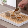 Bộ Trà Cụ Gốm Mộc Sa Thô Hoàng Đan Tea 14 Món Ấm Chén Khải Tống Trà Quân Tử Họa Tiết 124k 8
