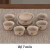 Bộ Trà Cụ Gốm Mộc Sa Thô Hoàng Đan Tea 14 Món Ấm Chén Khải Tống Trà Quân Tử Họa Tiết 124k 10