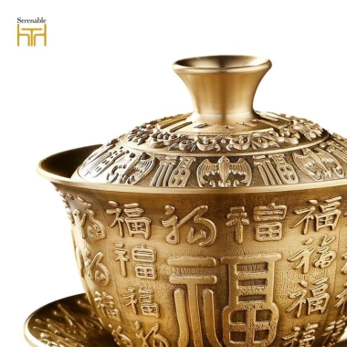 Bộ trà Gaiwan Trung Quốc kèm cốc và đĩa - Sang trọng cho gia đình, văn phòng, du lịch, giá ưu đãi 378.400₫ 5