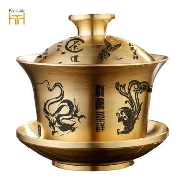 Bộ trà Gaiwan Trung Quốc kèm cốc và đĩa - Sang trọng cho gia đình, văn phòng, du lịch, giá ưu đãi 378.400₫ 10