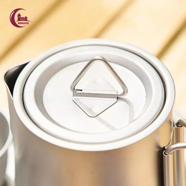 Bộ Trà Kung Fu Titan nhẹ, cốc ấm, cắm trại, phù hợp ba lô văn phòng – giảm 20%