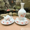Bộ Trà & Nậm Rựu Cúng Gia Tiên - Phù hợp Bát Đĩa Hoa Mặt Trời Gốm Sứ Bát Tràng 9