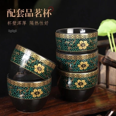 Bộ Trà Siêu Tiết Kiệm Gốm Kung Fu Calendula - Ấm Trà Văn Phòng & Gia Đình Cao Cấp, Khay Trà ZFPK - Giá chỉ 194.924₫ 9