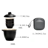 Bộ Trà STATIONWA Kung Fu - Dụng Cụ Du Lịch, Ấm Gốm Mini Di Động Ngoài Trời, Giá ưu đãi 167.310₫ 2