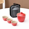 Bộ Trà STATIONWA Kung Fu - Dụng Cụ Du Lịch, Ấm Gốm Mini Di Động Ngoài Trời, Giá ưu đãi 167.310₫ 5