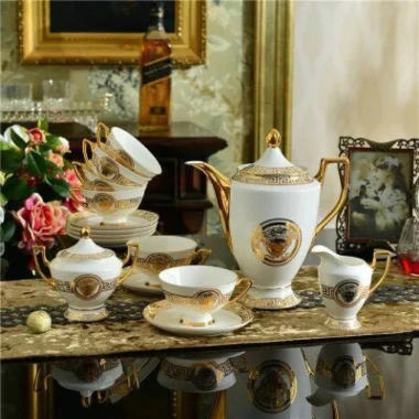 Bộ trà sứ sương cao cấp phong cách châu Âu sang trọng Giá ưu đãi 2.8 triệu 5