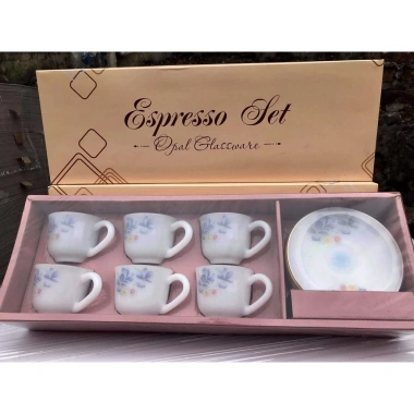 Bộ trà thủy tinh ngọc sang trọng USA Home Set 6 tách + 6 đĩa nhập khẩu Thái Lan - Quà tặng 1.238.000₫ 7
