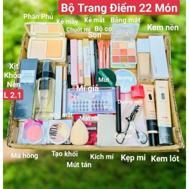 Bộ Trang Điểm 22 Món Cơ Bản Cho Người Mới - Tiện Lợi, Giá Ưu Đãi 139k (170.970₫) 5