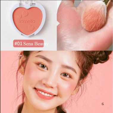 Bộ Trang Điểm Cá Nhân 5 Món - Cọ 6 Cây, Phấn Mắt 9 Ô, Má Hồng, Son Lì Chống Nước, Mascara Dài Dày - 338.000 VND