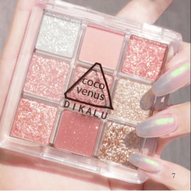 Bộ Trang Điểm Cá Nhân 5 Món - Cọ 6 Cây, Phấn Mắt 9 Ô, Má Hồng, Son Lì Chống Nước, Mascara Dài Dày - 338.000 VND