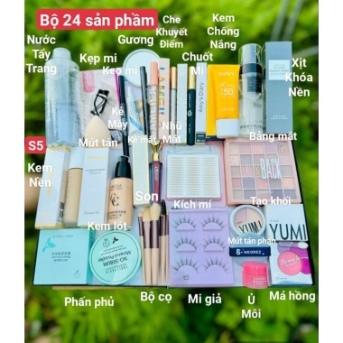 Bộ Trang Điểm Đầy Đủ Cho Cá Nhân và Sự Kiện - Giá Ưu Đãi 135.500 VND Tiết Kiệm Lớn