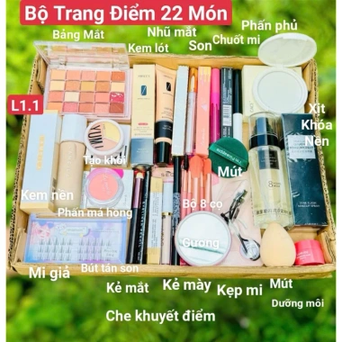 Bộ Trang Điểm Đầy Đủ Cho Cá Nhân và Sự Kiện - Giá Ưu Đãi 135.500 VND Tiết Kiệm Lớn