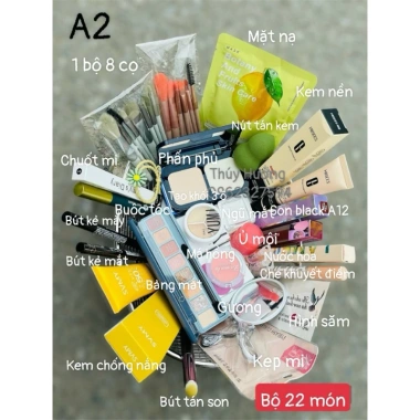 Bộ Trang Điểm Đầy Đủ Cho Cá Nhân và Sự Kiện - Giá Ưu Đãi 135.500 VND Tiết Kiệm Lớn
