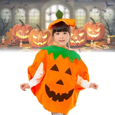 Bộ trang phục cosplay bí ngô Halloween cho cả gia đình - Vui nhộn, giá giảm