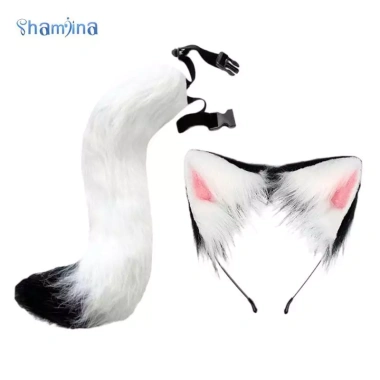Bộ trang phục Cosplay tai và đuôi mèo Fox - Thời trang biểu diễn bữa tiệc giá ưu đãi