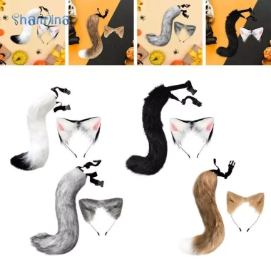 Bộ trang phục Cosplay tai và đuôi mèo Fox - Thời trang biểu diễn bữa tiệc giá ưu đãi