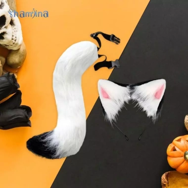 Bộ trang phục Cosplay tai và đuôi mèo Fox - Thời trang biểu diễn bữa tiệc giá ưu đãi 5 Bộ trang phục Cosplay tai và đuôi mèo Fox - Thời trang biểu diễn bữa tiệc giá ưu đãi 5