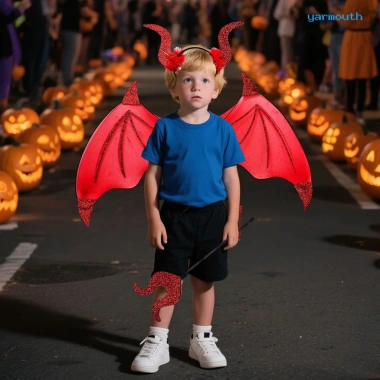 Bộ Trang Phục Halloween Đôi Cánh Quỷ và Bảng Đầu Trident Fork - Đồ Hóa Trang Độc Đáo, Giá Ưu Đãi 215.964