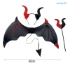 Bộ Trang Phục Halloween Đôi Cánh Quỷ và Bảng Đầu Trident Fork - Đồ Hóa Trang Độc Đáo, Giá Ưu Đãi 215.964 8