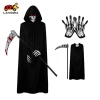 Bộ trang phục Halloween Grim Reaper: mũ trùm đầu + áo choàng, set hoàn chỉnh cho cosplay, giá chỉ 182.520₫