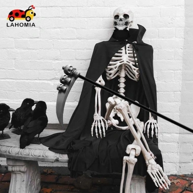 Bộ trang phục Halloween Grim Reaper: mũ trùm đầu + áo choàng, set hoàn chỉnh cho cosplay, giá chỉ 182.520₫ 2