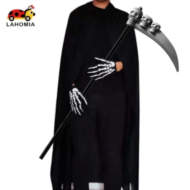Bộ trang phục Halloween Grim Reaper: mũ trùm đầu + áo choàng, set hoàn chỉnh cho cosplay, giá chỉ 182.520₫ 5