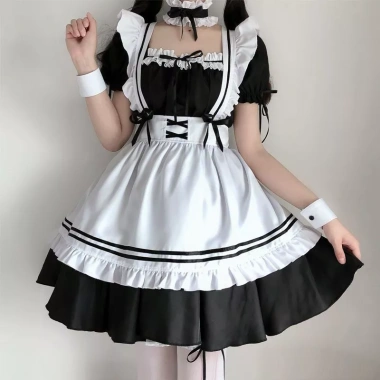 Bộ trang phục Hầu Gái, Người Giúp việc, váy Lolita cosplay Halloween - Giá 250.000đ