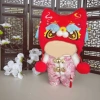Bộ trang phục năm OAKDENEMYWAY búp bê mũ áo len áo cổ sang trọng quà tặng phong cách cổ xưa lễ kỷ niệm 8