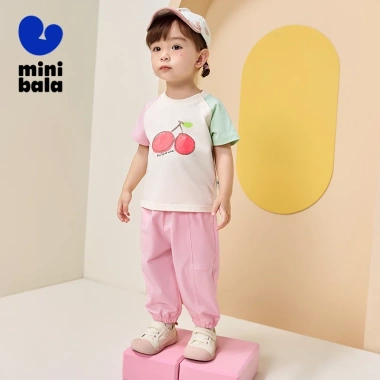 Bộ trang phục ngắn tay một mảnh minibala cho bé sơ sinh, thoải mái ngoài trời, 504.360 VND 6