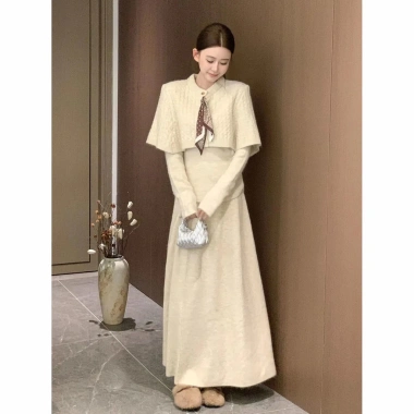 Bộ trang phục thu đông nữ áo khoác len Hàn Quốc đầm dài giảm 19% chỉ 663.575 VND 4 Bộ trang phục thu đông nữ áo khoác len Hàn Quốc đầm dài giảm 19% chỉ 663.575 VND 4
