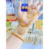 Bộ trang sức 4 món dây chuyền kết mắt trái tim cam - đá xanh đỏ trắng cho nữ 176k 3